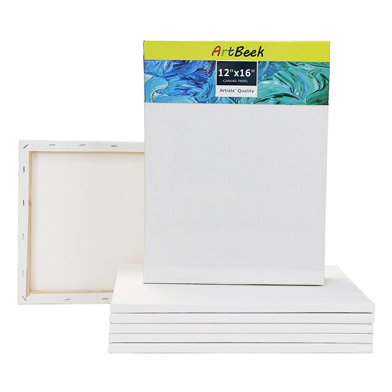 White Blank Square Artist Canvas For Canvas Oil Painting,Wooden Board Frame  For Primed Oil Acrylic Paint