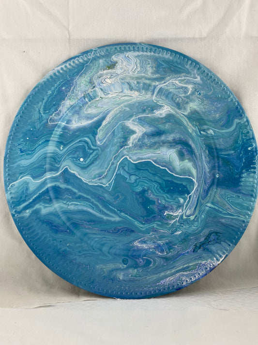 Blue sky charger plate