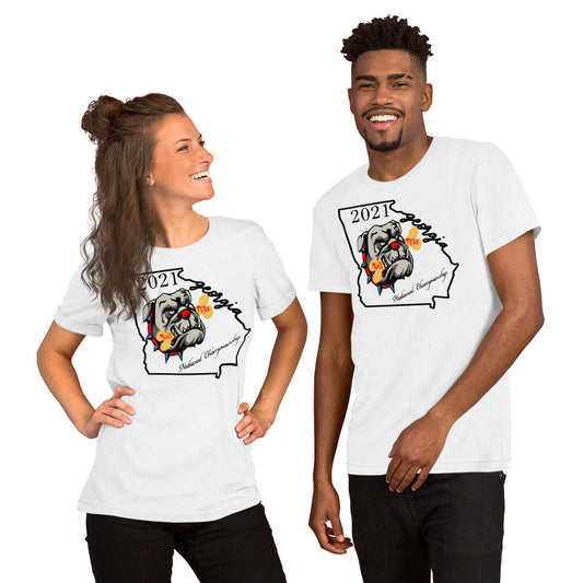 2021 National Championship - GA Bulldog Short-Sleeve Unisex T-Shirt